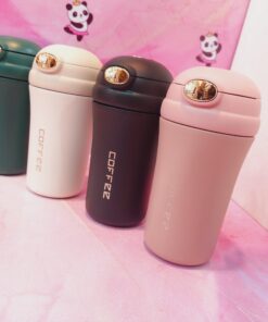 Alternative view of تراول ماگ کافی نی دار دکمه فشاری استیل کد 1864