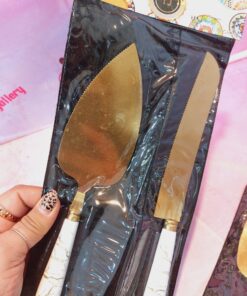 Alternative view of ست کارد کیک دسته پلاستیکی