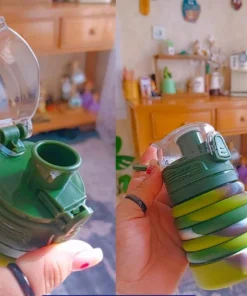 Alternative view of قمقمه سیلیکونی تاشو سبز