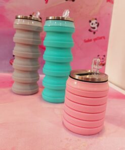 Alternative view of قمقمه تاشو نی دار سیلیکونی 2