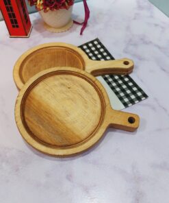 Alternative view of زیر لیوانی چوبی دسته دار راکتی