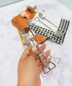 Alternative view of قاشق استیل دسرخوری طرح  بیل و پارو فانتزی