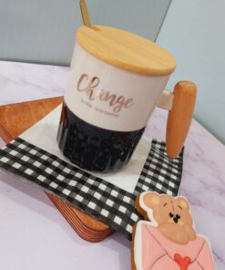 Alternative view of ماگ سرامیکی دسته چوبی