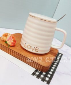 Alternative view of ماگ سرامیکی سفید و مشکی لاو