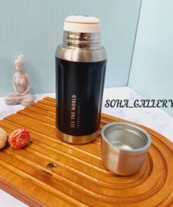 فلاسک استیل رنگی کاور دار 500