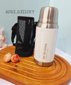 فلاسک استیل رنگی کاور دار 500