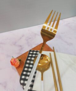 Alternative view of ست قاشق وچنگال چاپستیک دار استیل  مخزن دار کد 1530