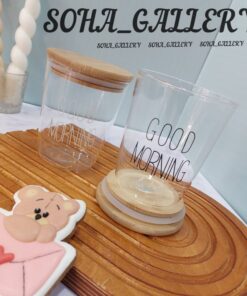 ماگ پیرکس گود مورنینگ در چوبی