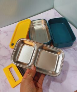 لانچ باکس دوطبقه استیل