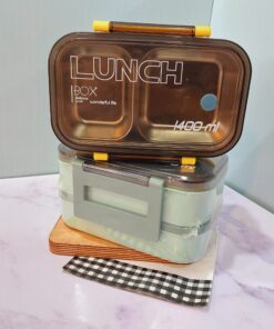 لانچ باکس دوطبقه استیل