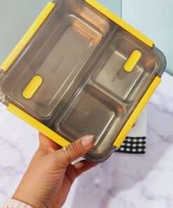 لانچ باکس مربع استیل