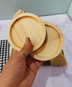 زیرلیوانی چوبی