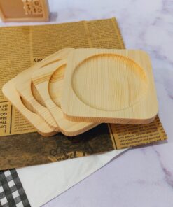 زیرلیوانی چوبی