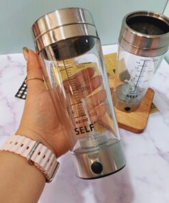 ماگ همزن دار شفاف