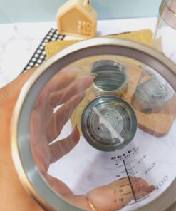 ماگ همزن دار شفاف