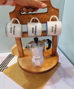 استند چوبی شات قهوه