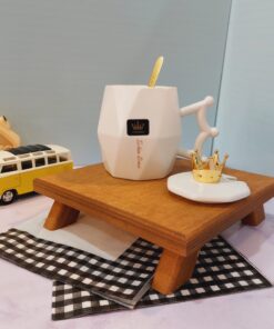 ماگ تاج دار سفید و مشکی