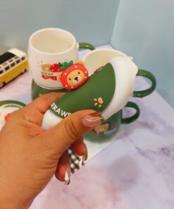 ماگ توت فرنگی خرسی