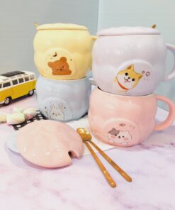 ماگ توپی توپی پاستیلی حیوانات