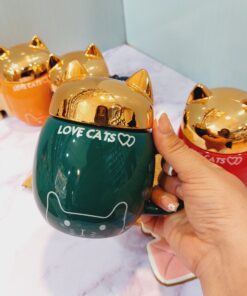 ماگ گربه طلایی