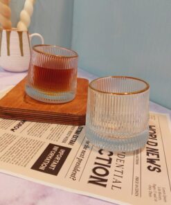 ماگ چرخشی لبه طلایی