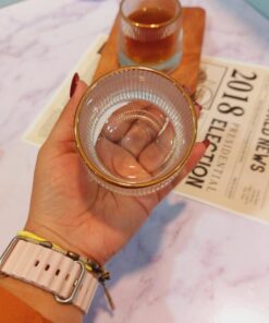 ماگ چرخشی لبه طلایی