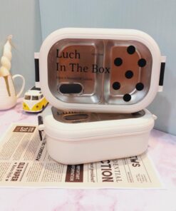 لانچ باکس سفید و سیاه