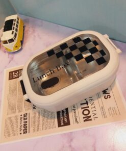 لانچ باکس سفید و سیاه