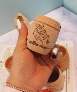 شات قهوه چوبی بشکه