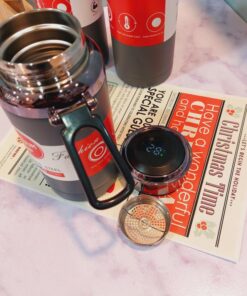 فلاسک دماسنج دار سبز