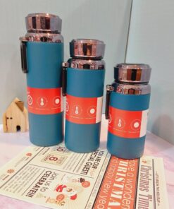 فلاسک دماسنج دار آبی