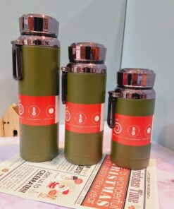 فلاسک دماسنج دار سبز