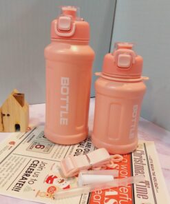 قمقمه فلاسکی نی دار صورتی