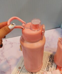 قمقمه فلاسکی نی دار صورتی