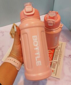 قمقمه فلاسکی نی دار صورتی