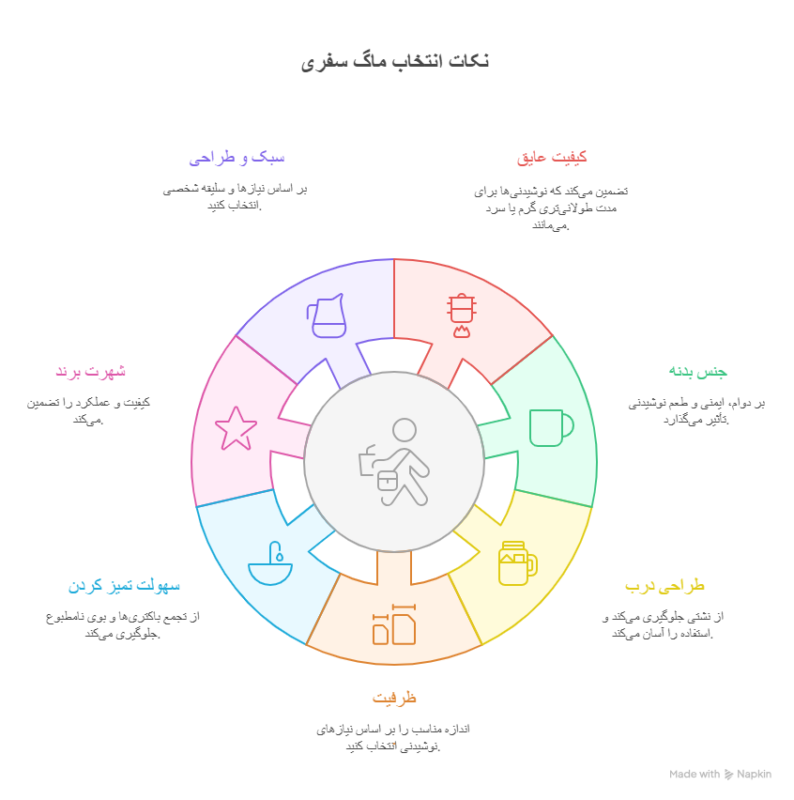 نکات مهم در انتخاب بهترین ماگ سفری (چک_لیست خرید) 