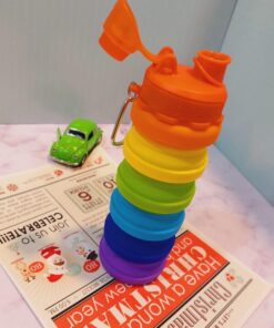 قمقمه تاشو نشکن رنگی رنگی