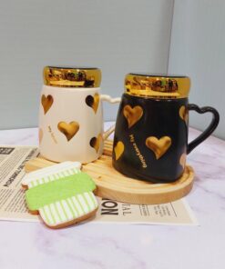 ماگ قلبی درپیچی