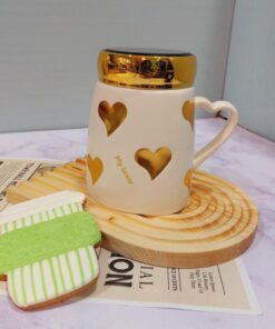 ماگ قلبی درپیچی