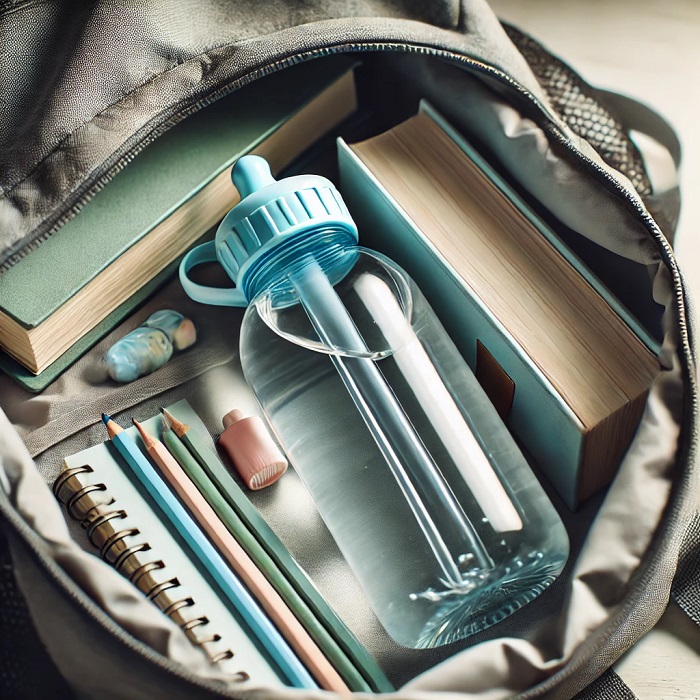 بطری آب زیبا برای مدرسه