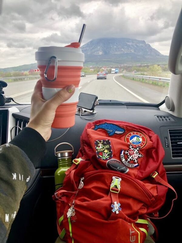 قمقمه دخترانه برای مدرسه ساده