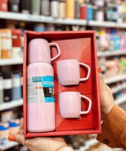 فلاسک سه لیوانه رنگی