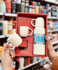 فلاسک سه لیوانه رنگی