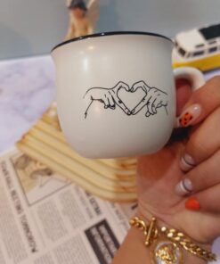 ماگ سفید عاشقانه