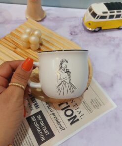 ماگ سفید عاشقانه