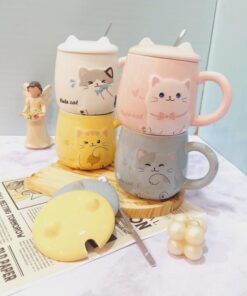 ماگ گربه رنگی