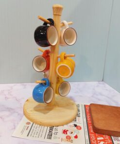 استند چوبی شات قهوه