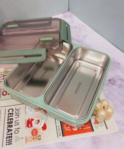 لانچ باکس مربع استیل