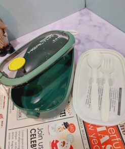 لانچ باکس بیضی دسته دار