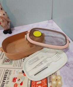 لانچ باکس بیضی دسته دار